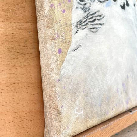 Budgerigar parakeet original acrylic budgie painting