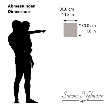 Abmessungen des Gemäldes