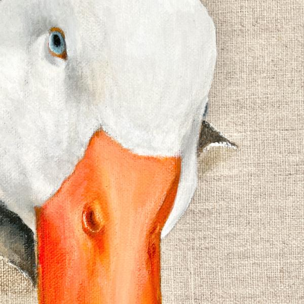 Goose original acrylic farm animal painting