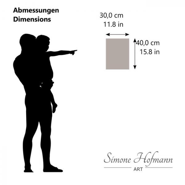Abmessungen des Gemäldes