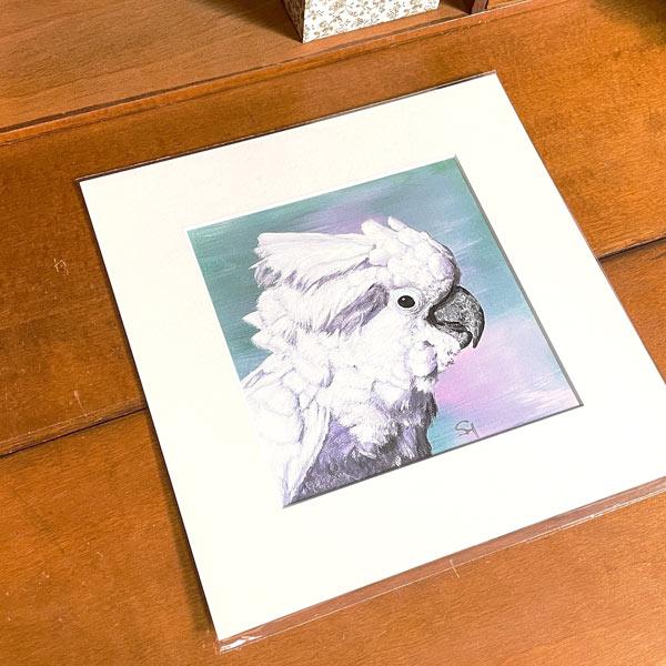 White Cockatoo wall art print