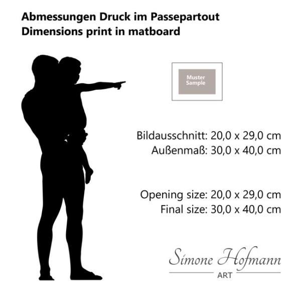 Dimensions Print in matboard
